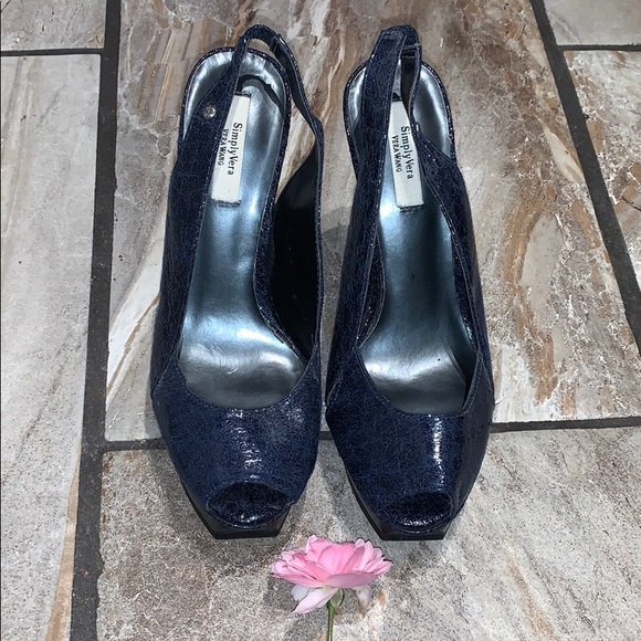 Dark Blue Simply Vera Wang Heels